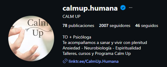 Calm Up — Instagram